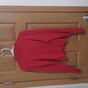 Express Junior's red turtleneck sweater